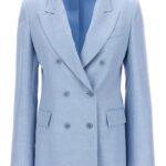 Double-breasted blazer P.A.R.O.S.H. Light Blue