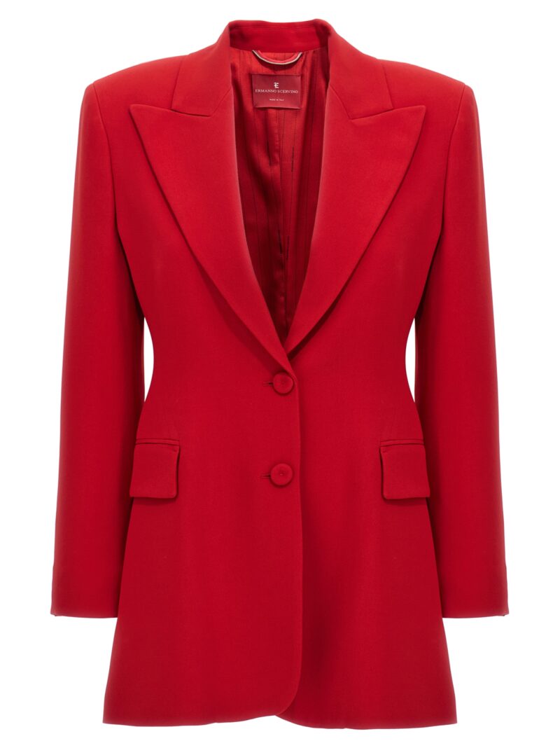 Single-breasted blazer ERMANNO SCERVINO Red