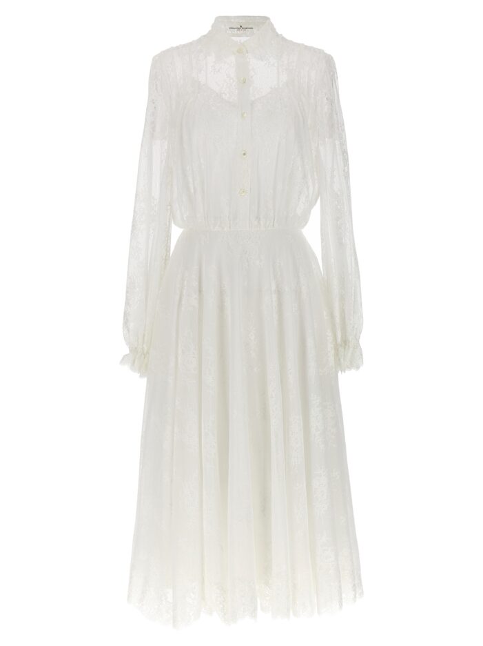 Lace long dress ERMANNO SCERVINO White