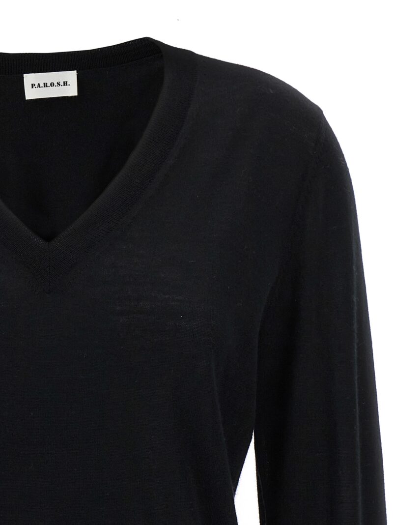 V-neck sweater Woman P.A.R.O.S.H. Black