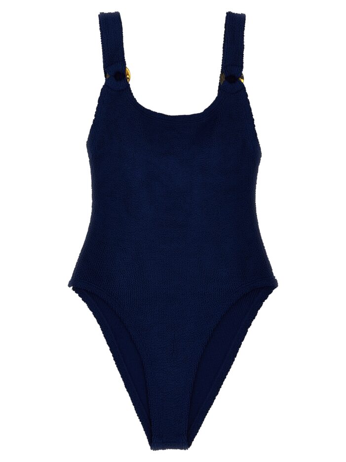 'Domino Swim' one-piece swimsuit HUNZA G Blue
