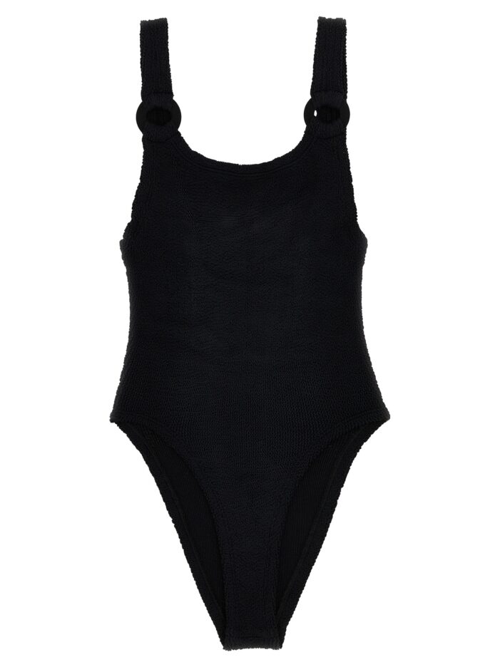 'Domino Swim' one-piece swimsuit HUNZA G Black