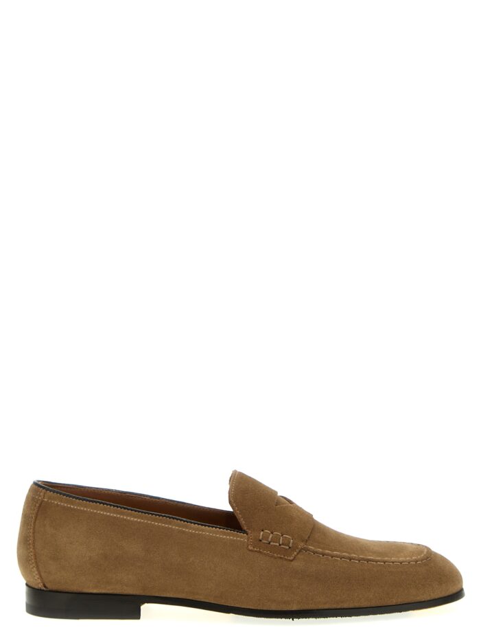 Suede loafers DOUCAL'S Beige