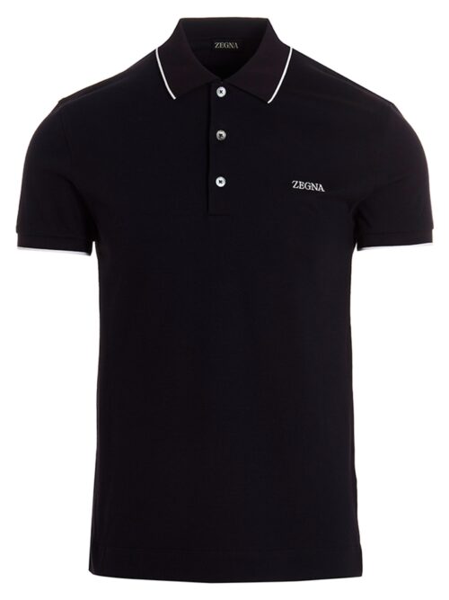 Logo embroidery polo shirt ZEGNA Blue