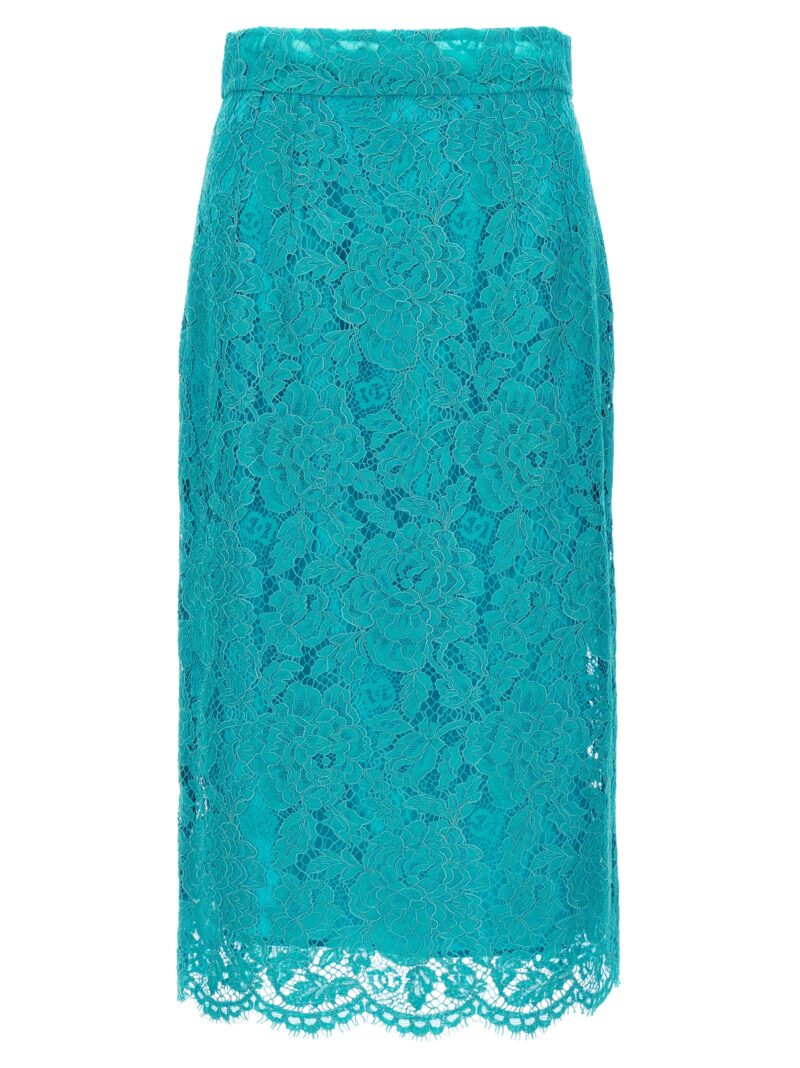 Lace skirt DOLCE & GABBANA Light Blue