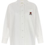 Embroidered logo shirt KENZO White