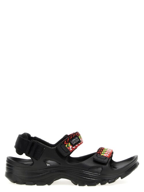 'Wave Curb Laces' Lanvin x Suicoke sandals LANVIN Black