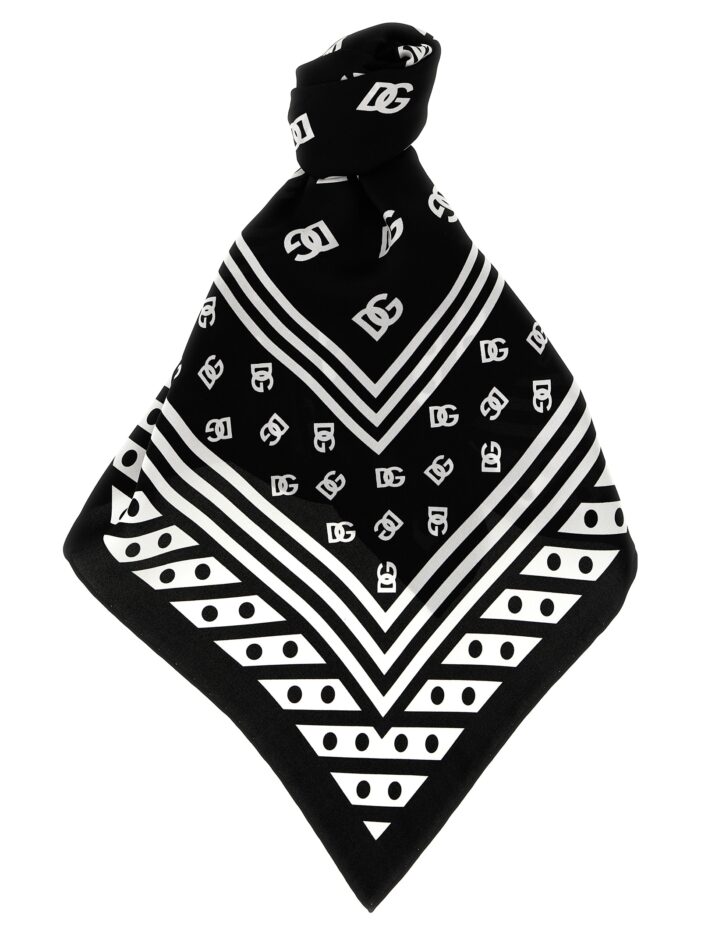 Logo scarf DOLCE & GABBANA White/Black