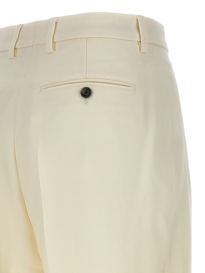 Trousers pences 100% virgin wool AMI PARIS White