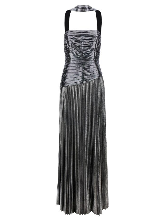 'Faye' long dress RETROFÊTE Silver