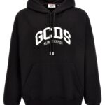 Logo embroidery hoodie GCDS White/Black