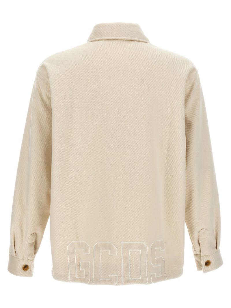 Logo embroidery jacket FW23M23048166 GCDS White