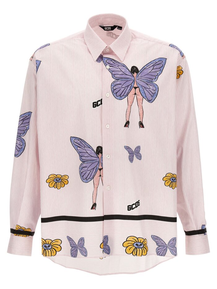 'Butterfly' shirt GCDS Pink