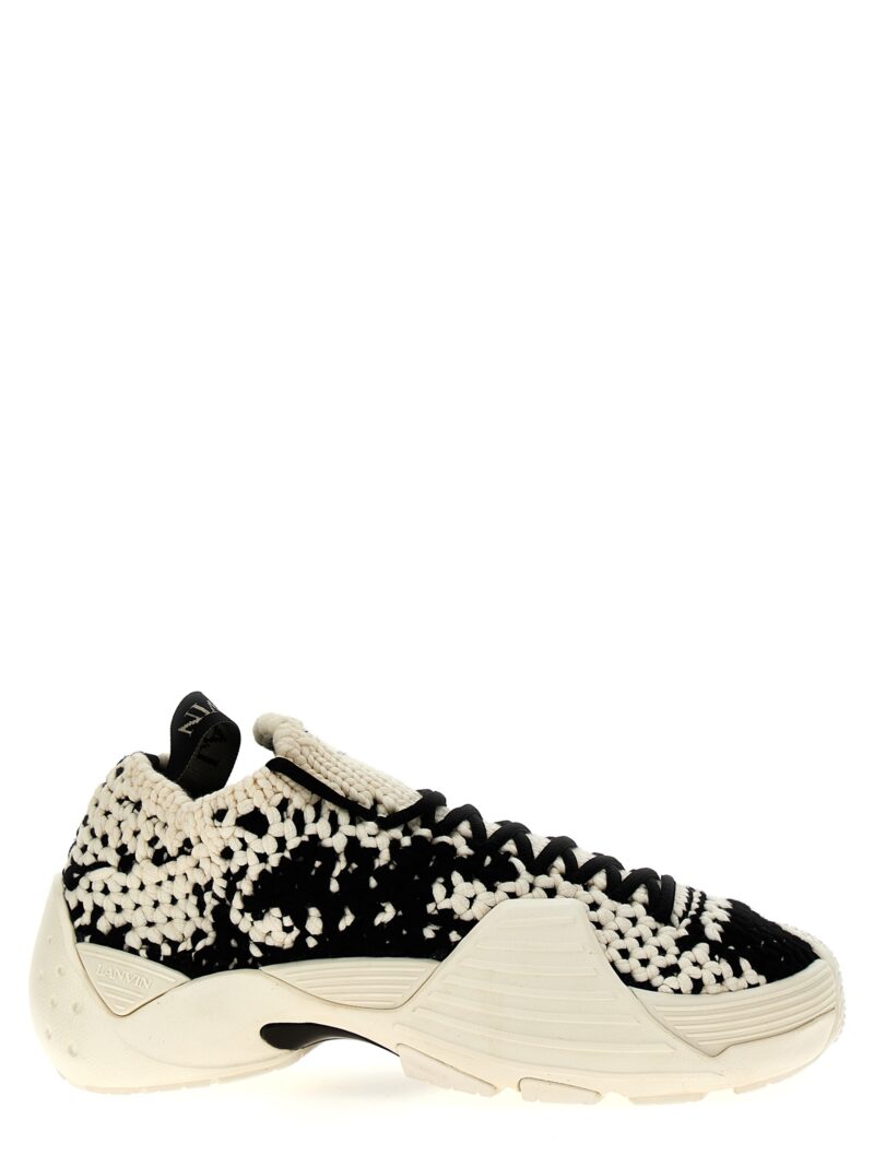 'Cotton Flash-Knit' sneakers LANVIN White/Black