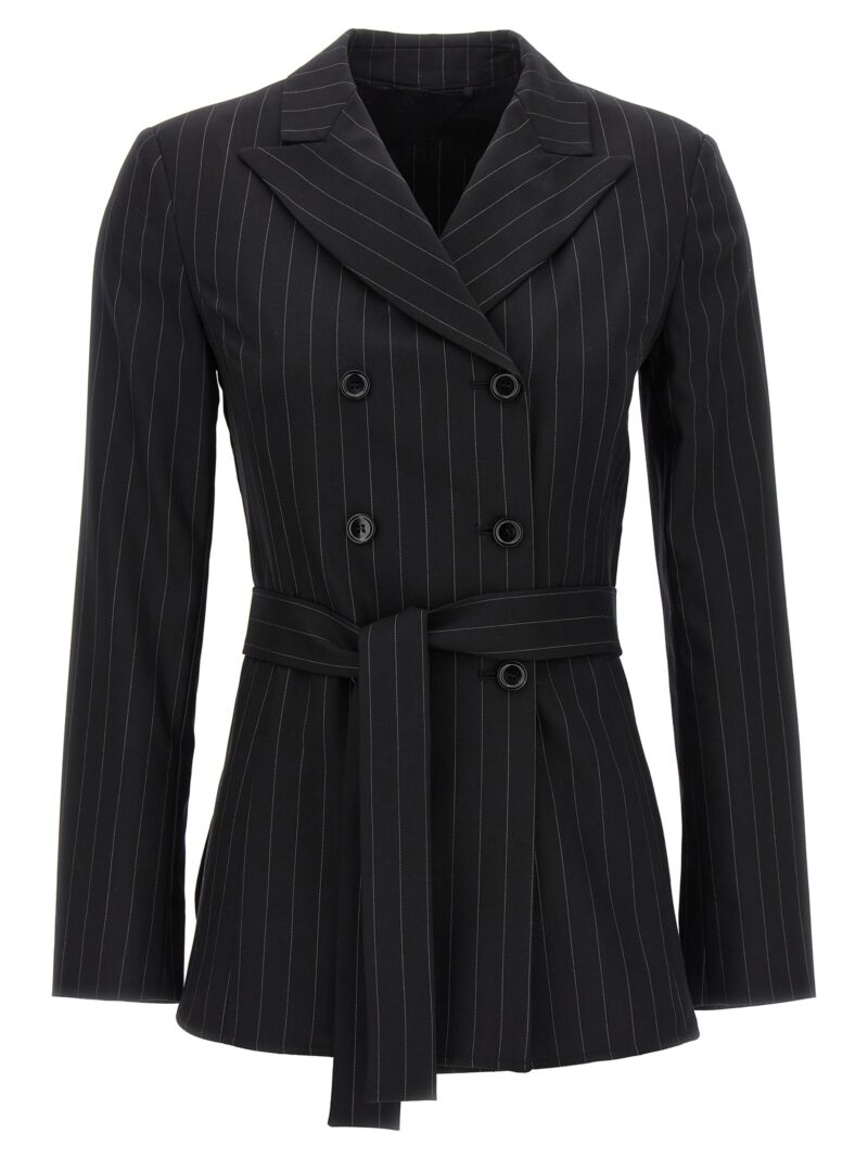 Double-breasted pinstripe blazer MAX MARA Black