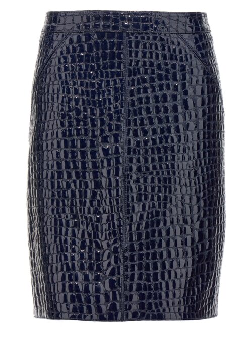 Croc print skirt TOM FORD Blue