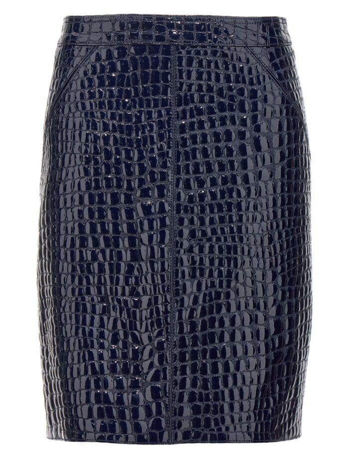 Croc print skirt TOM FORD Blue