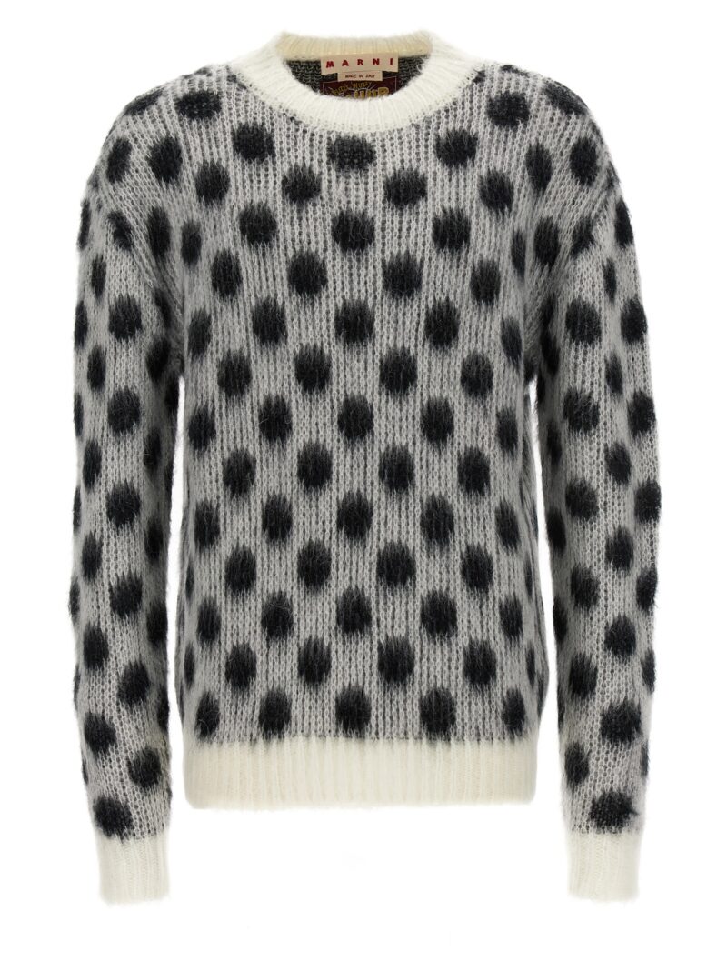 Polka dot sweater MARNI White/Black