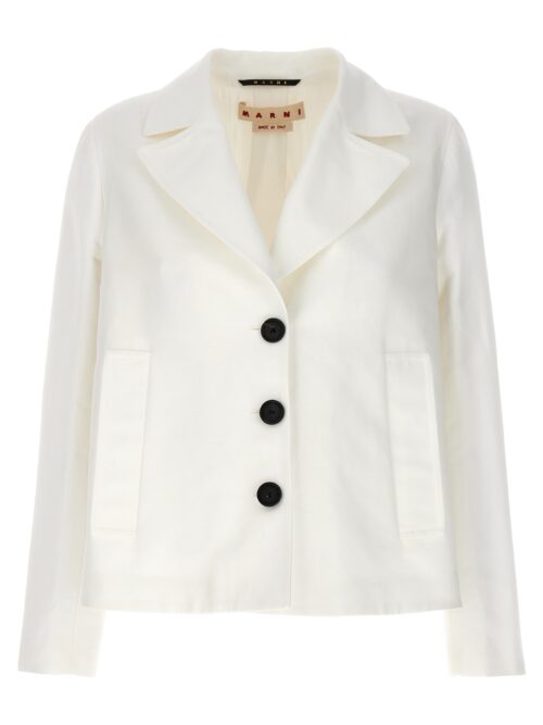 Flared blazer MARNI White