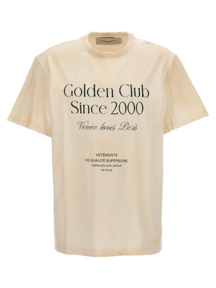 Logo print T-shirt GOLDEN GOOSE White
