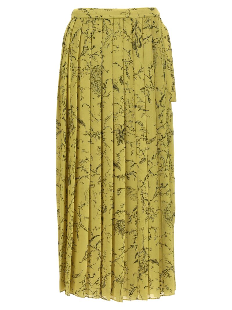 Pleated midi skirt FABIANA FILIPPI Green