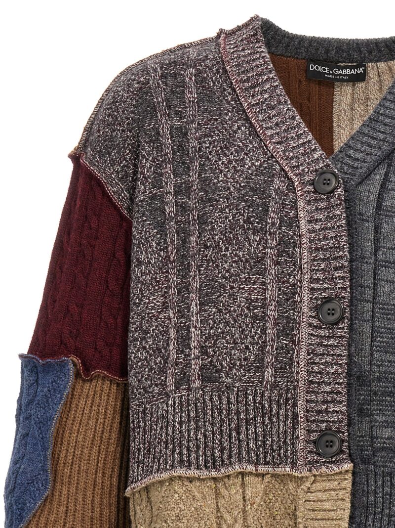 Patchwork cardigan Man DOLCE & GABBANA Multicolor