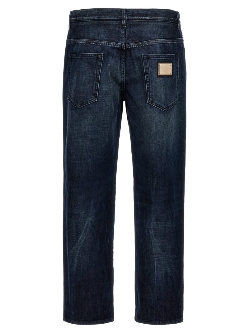 Fringed stitching jeans GYJDADG8KG1S9001 DOLCE & GABBANA Blue