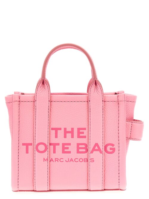 'The Leather Mini Tote' shopping bag MARC JACOBS Pink