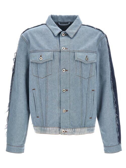 Patchwork denim jacket HERON PRESTON Light Blue