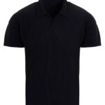 Pleated polo shirt HOMME PLISSE' ISSEY MIYAKE Blue