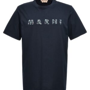 Logo T-shirt MARNI Blue