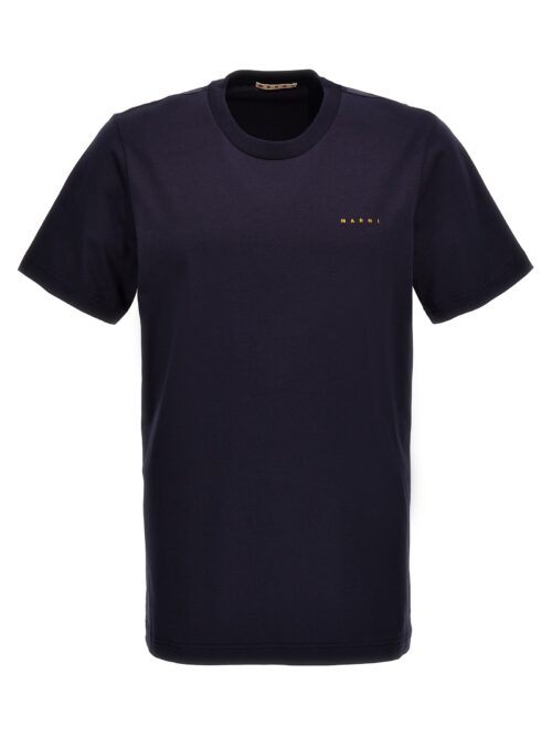 Logo embroidery t-shirt MARNI Blue