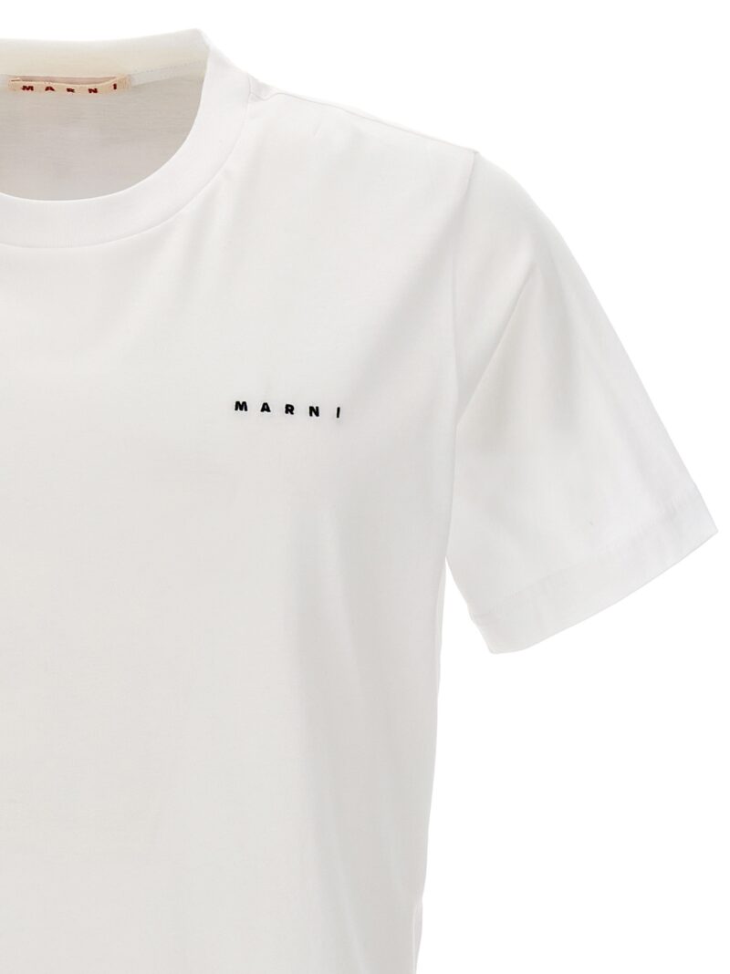 Logo embroidery t-shirt Man MARNI White