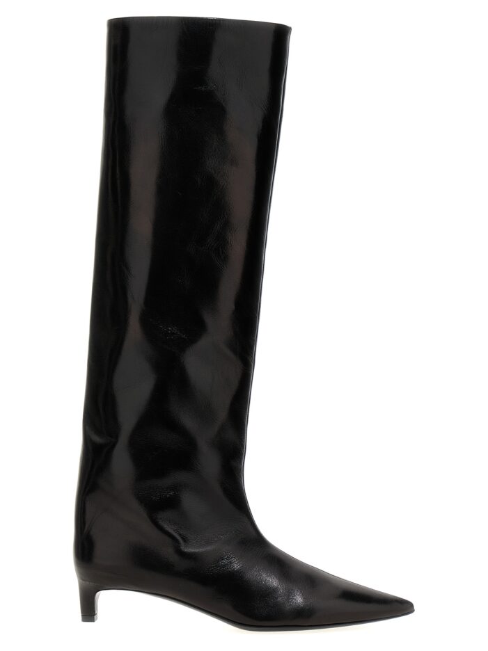 Leather boots JIL SANDER Black