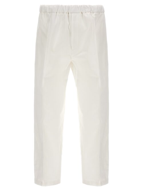 Gabardine trousers JIL SANDER White