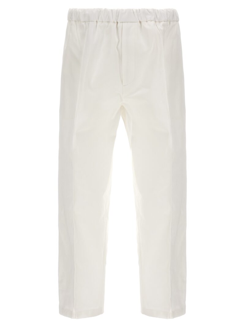 Gabardine trousers JIL SANDER White