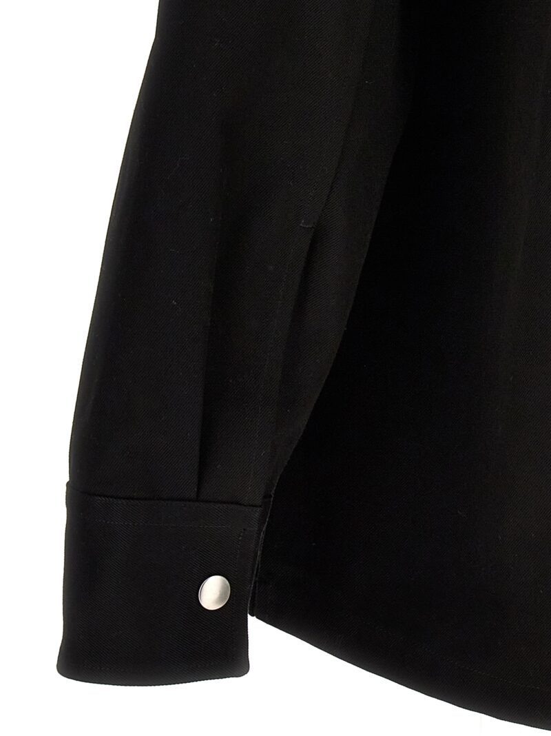 Gabardine shirt 100% cotton JIL SANDER Black