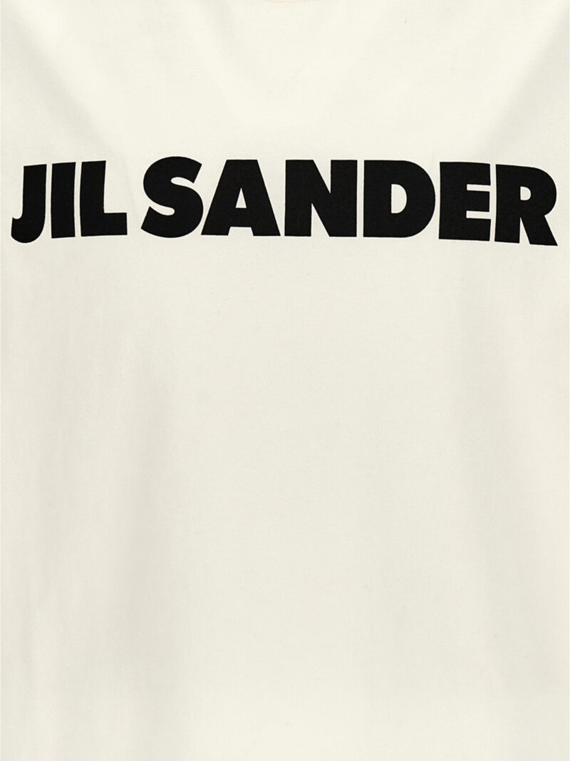 Logo print T-shirt 100% cotton JIL SANDER White/Black