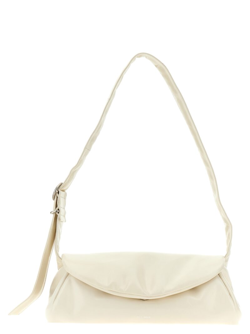 'Cannolo' big shoulder bag JIL SANDER White