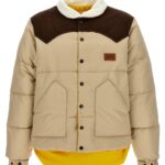 'Paneled' down jacket LC23 Beige