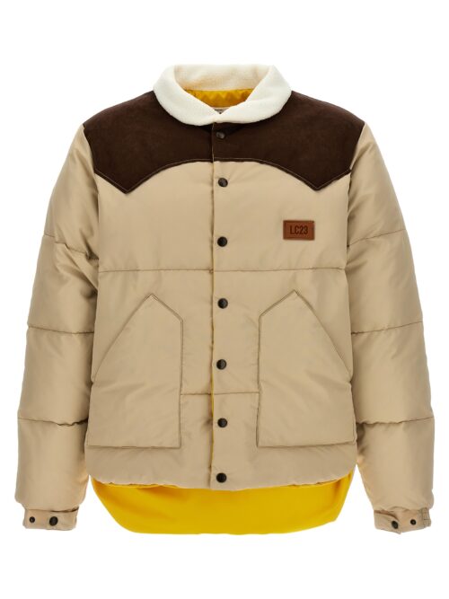 'Paneled' down jacket LC23 Beige