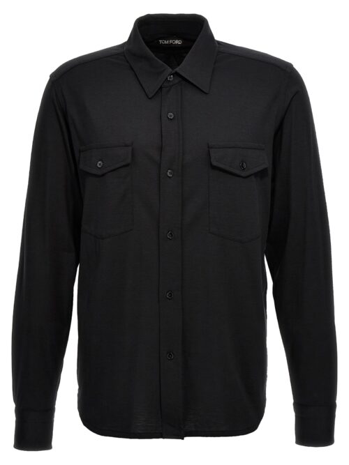 Silk blend shirt TOM FORD Black