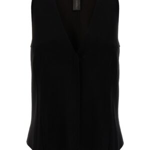 Stretch fabric vest NORMA KAMALI Black