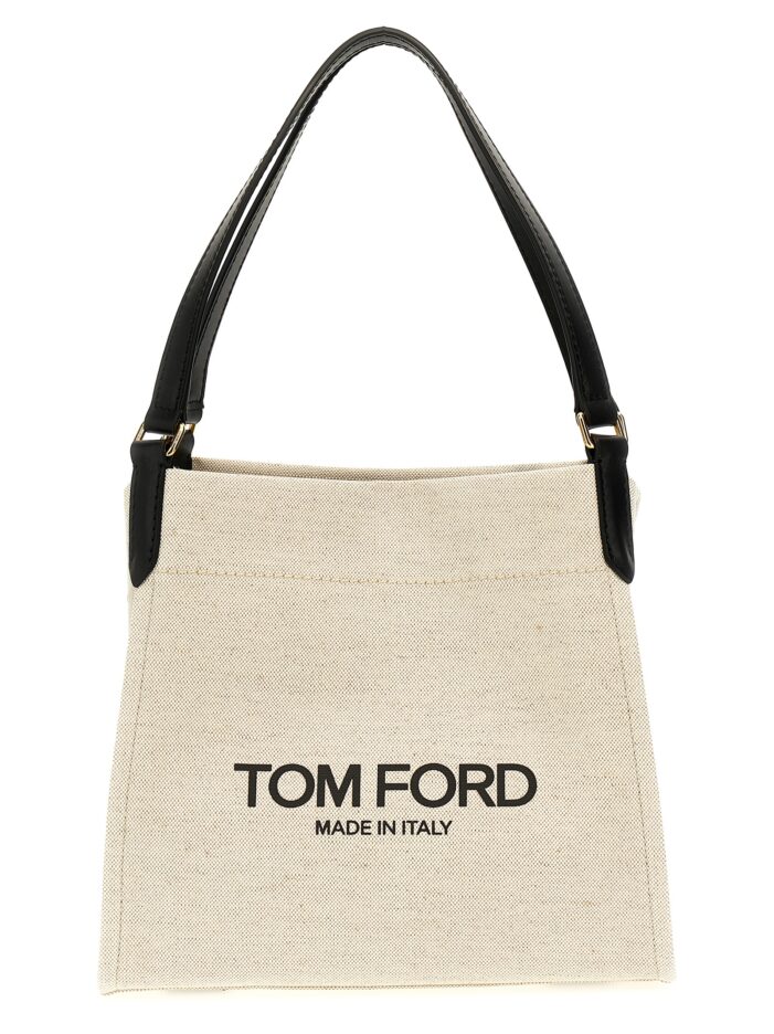 'Amalfi medium' shopping bag TOM FORD White/Black