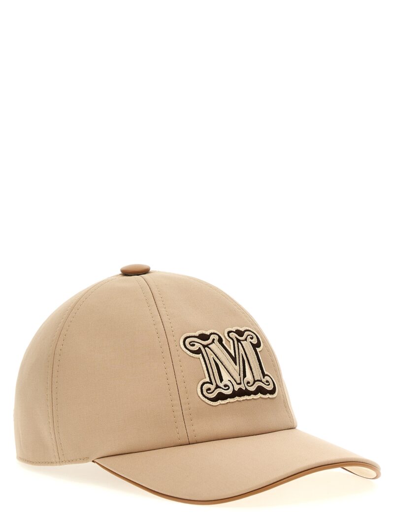 Logo embroidery cap LIBERO002 MAX MARA Beige