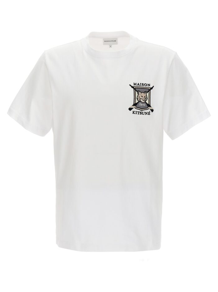 'College Fox' T-shirt MAISON KITSUNE White