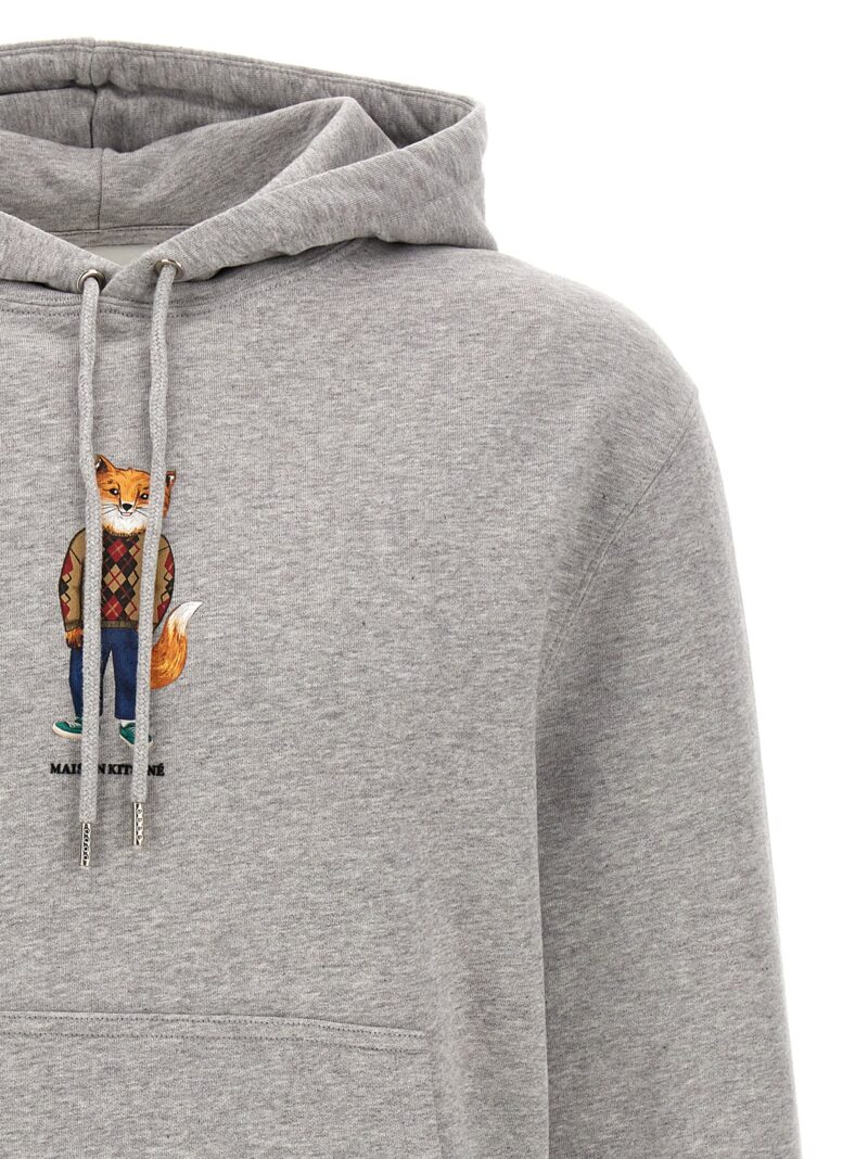 'Dressed Fox' hoodie Man MAISON KITSUNE Gray