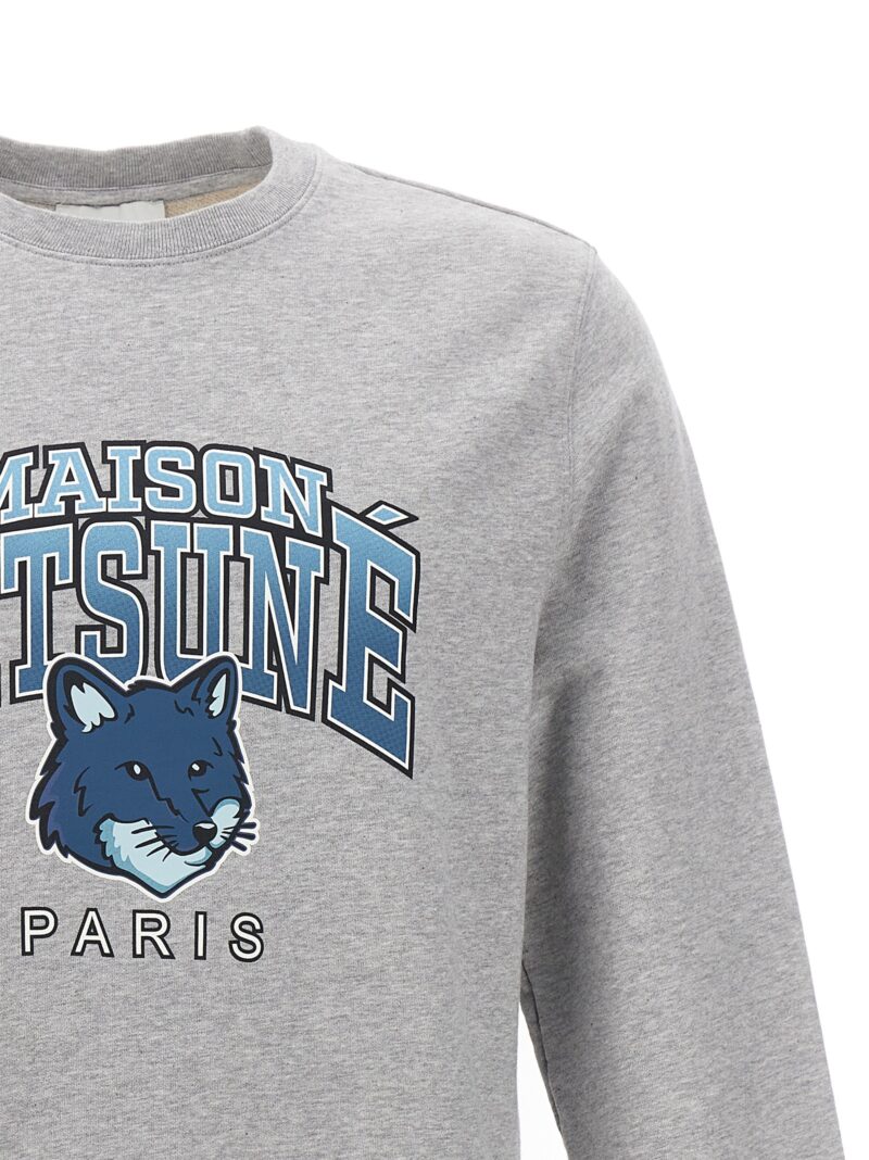 Campus Fox sweatshirt Man MAISON KITSUNE Gray