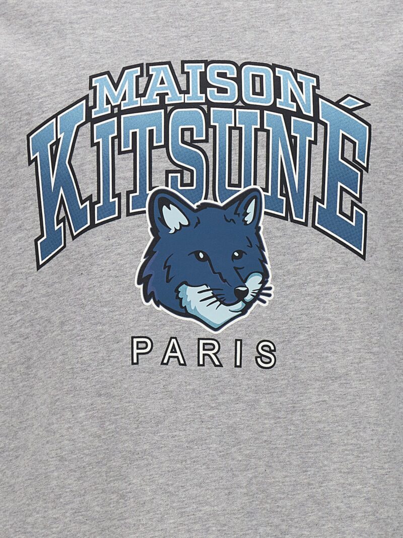 Campus Fox sweatshirt 100% cotton MAISON KITSUNE Gray