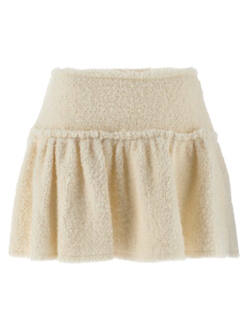 'Tarot' skirt LOVESHACKFANCY White